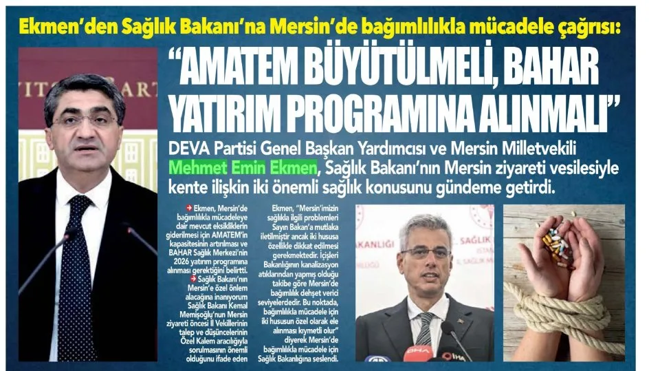 AMATEM BÜYÜTÜLMELİ BAHAR YATIRIM PROGRAMINA ALINMALI — gazete kupürü