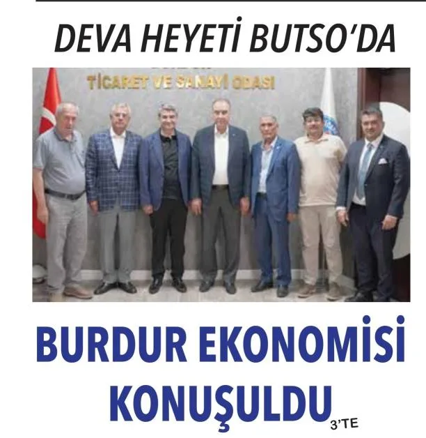 BURDUR EKONOMİSİ KONUŞULDU — gazete kupürü