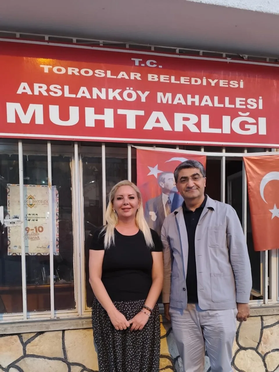 Mersin Toroslar’daki Arslanköy tarihinde seçilen ilk kadın muhtarımız Züleyha Ay Hanım’ı ziyaret ettim