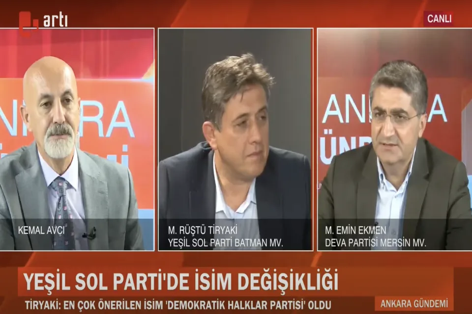 Artı TV'de Kemal Avcı'nın sunduğu Ankara Gündemi programına konuk oldum.