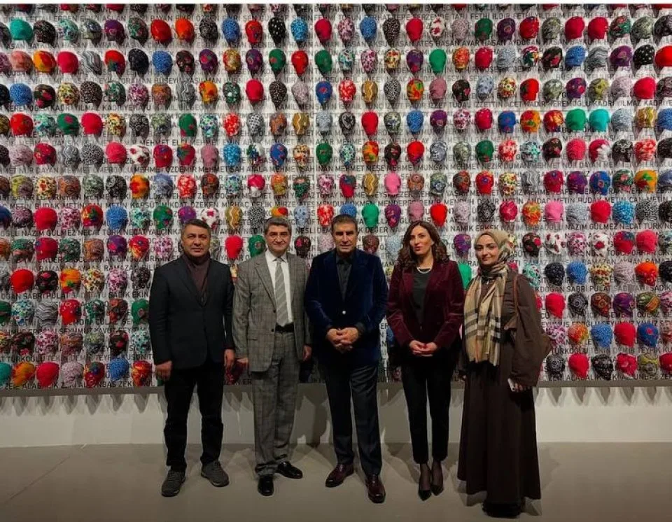 Ahmet Güneştekin'in İBB ArtlstFeshane'de açtığı Kayıp Alfabe sergisinin açılışına katıldık.
