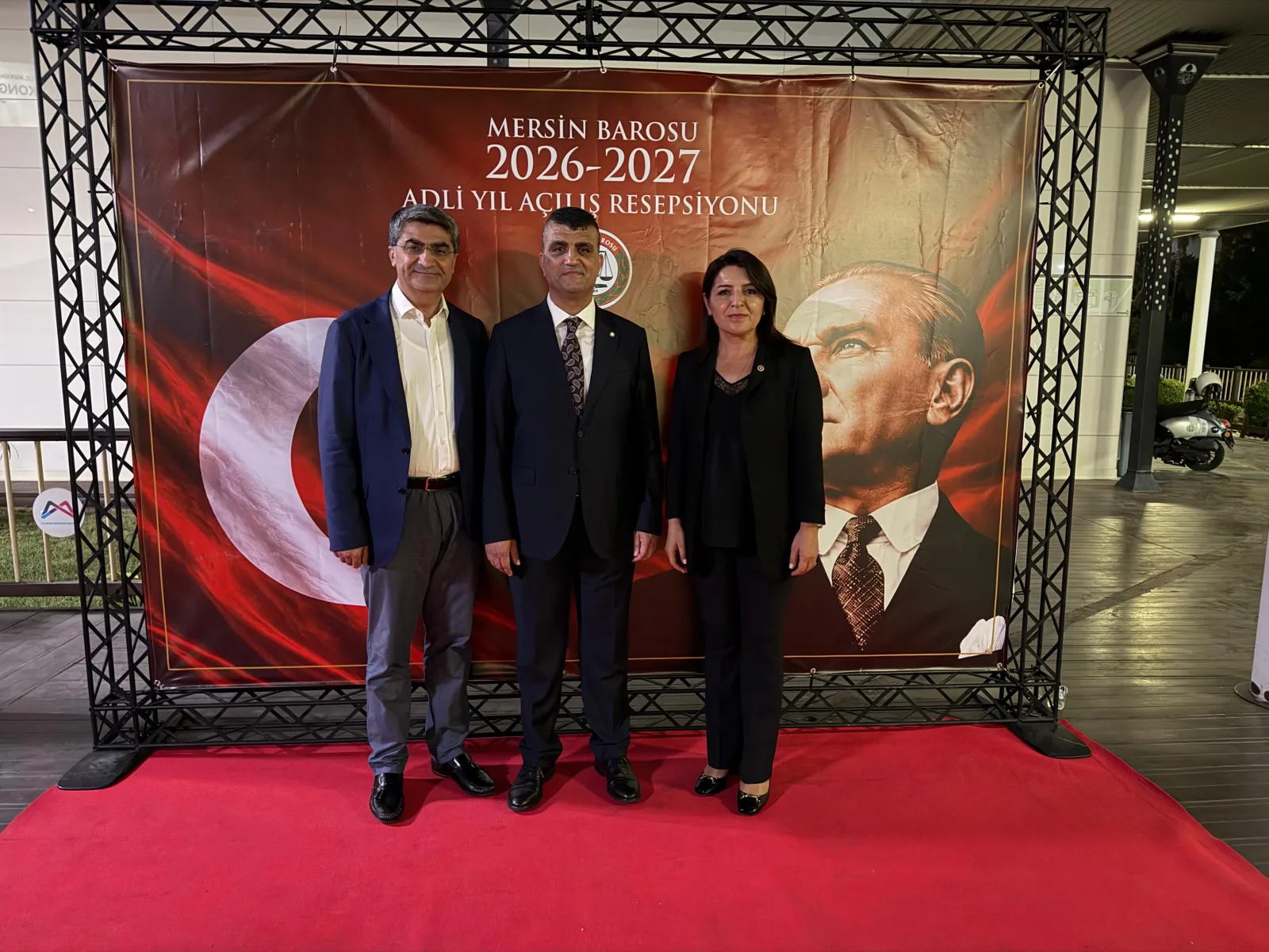 Mersin Barosu Başkanlığı tarafından düzenlenen 2026-2027 Adli Yılı Açılış Resepsiyonu’na katıldım.