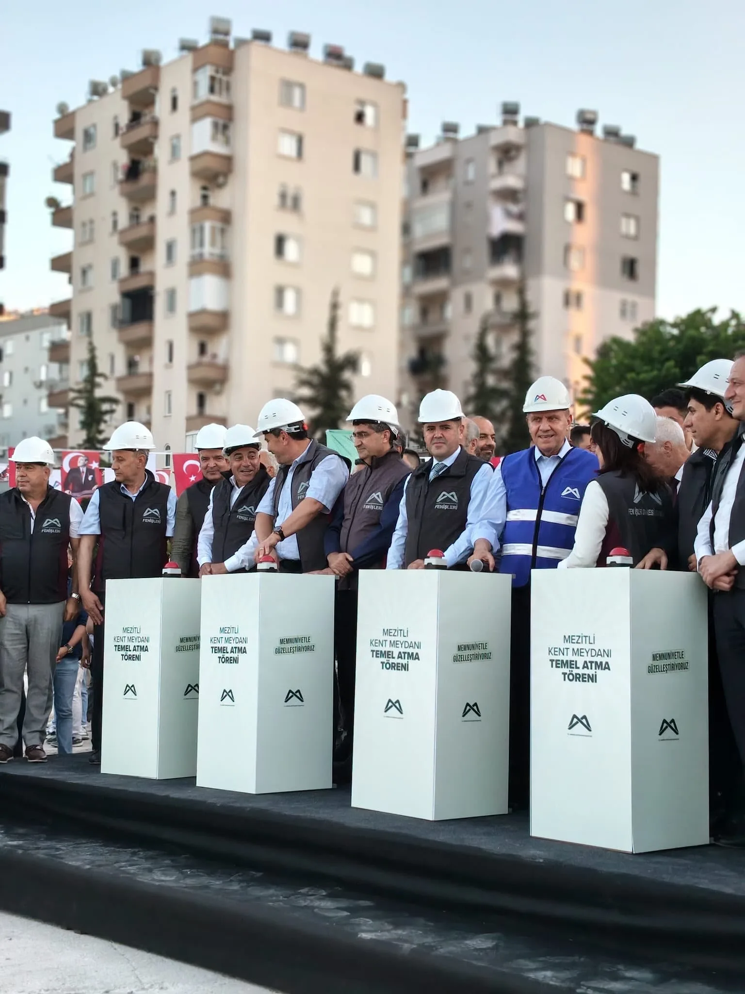 Mersin Büyükşehir Belediyesi’nin Mezitli Kent Meydanı Temel Atma Töreni’ne katıldık.
