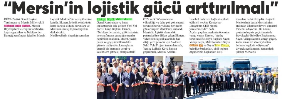 ''ANA KONTEYNER LİMANI'NIN ÇED RAPORU YENİLENMELİ