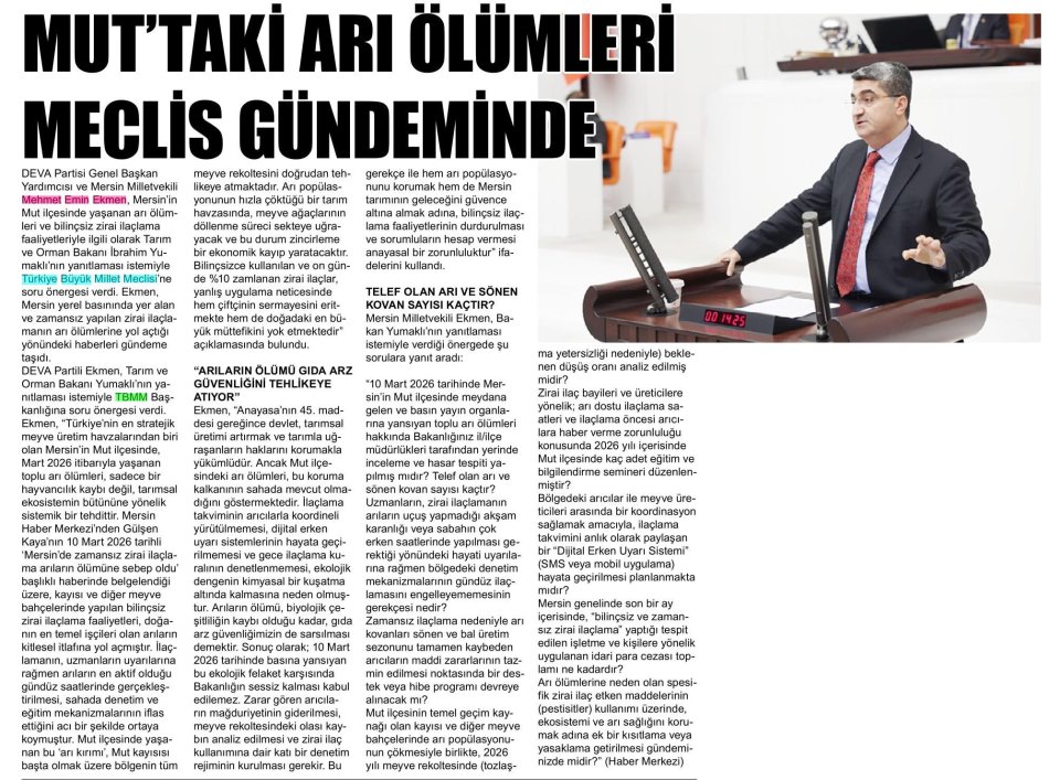 ARILAR ÖLDÜ ÜRETİCİ TEDİRGİN