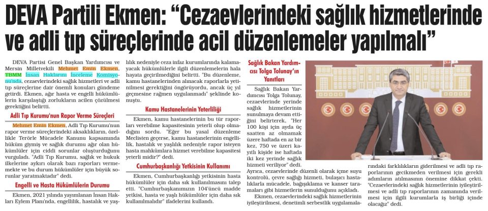 DEVA PARTİLİ EKMEN: 