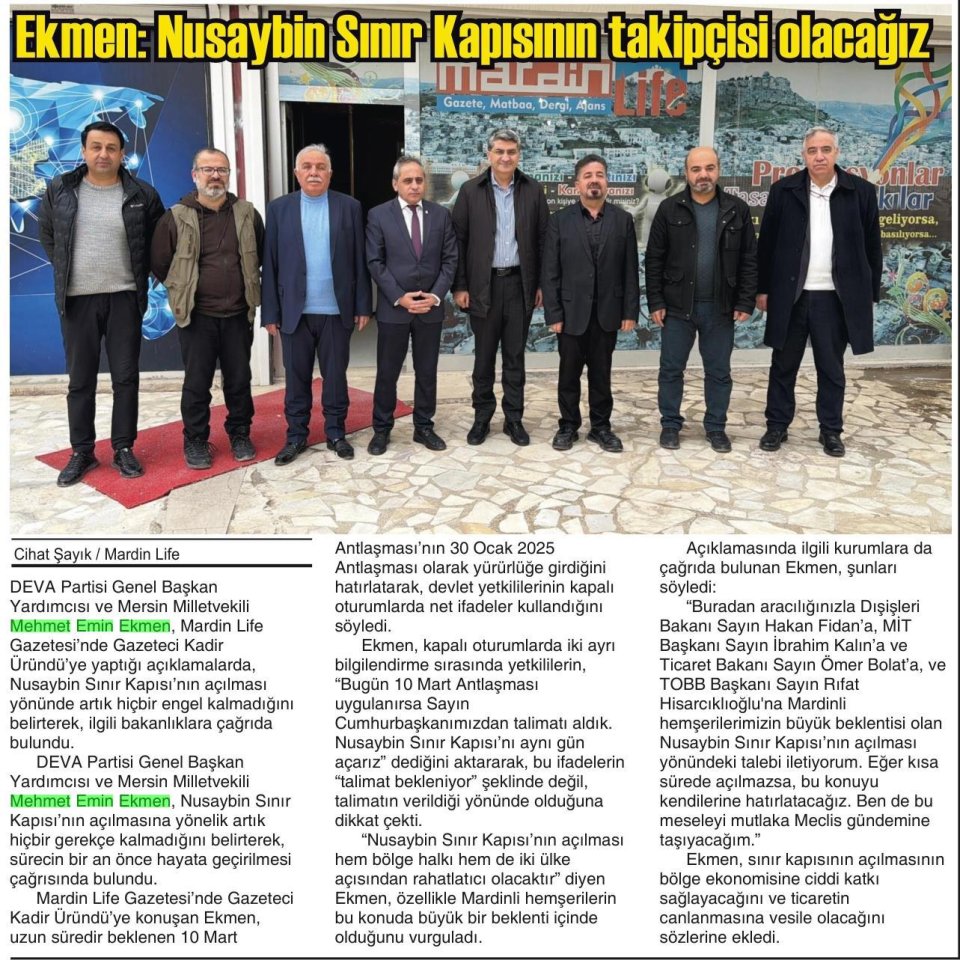 DEVA PARTİSİ YOĞUN MESAİYE GİRDİ