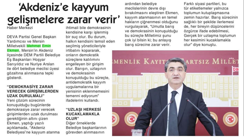 EKMEN, 10 OCAK GAZETECİLER GÜNÜ'NÜ KUTLADI