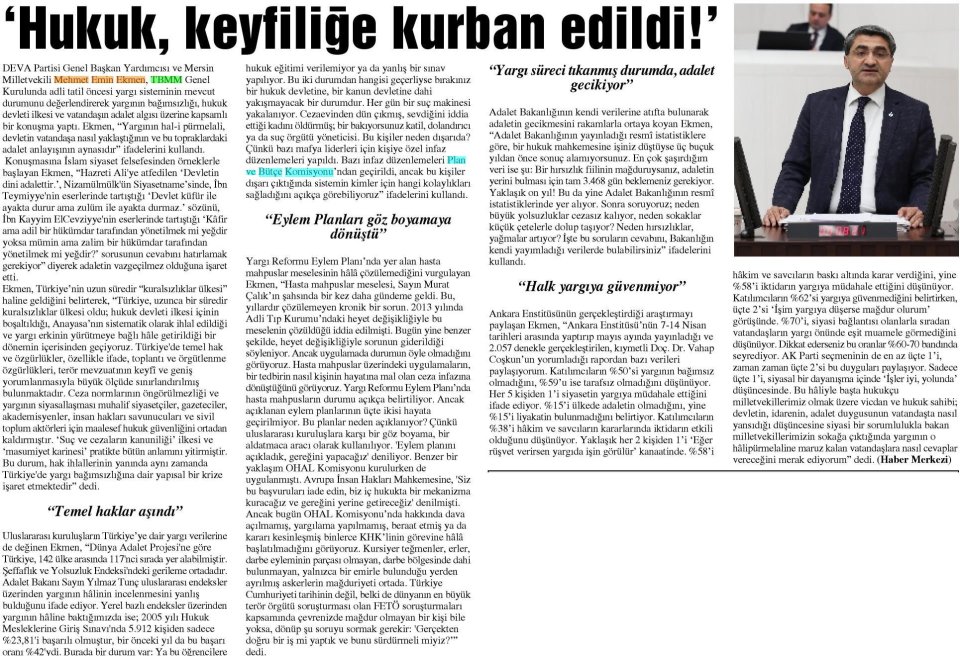 EKMEN: MERSİNLİ FİRMALARIMIZ IDEF TE GÖĞSÜMÜZÜ KABARTTI