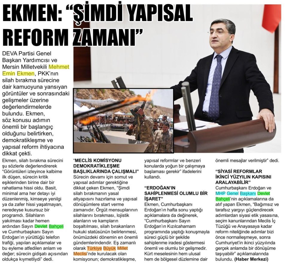  EKMEN'DEN TERÖRSÜZ TÜRKİYE AÇIKLAMASI