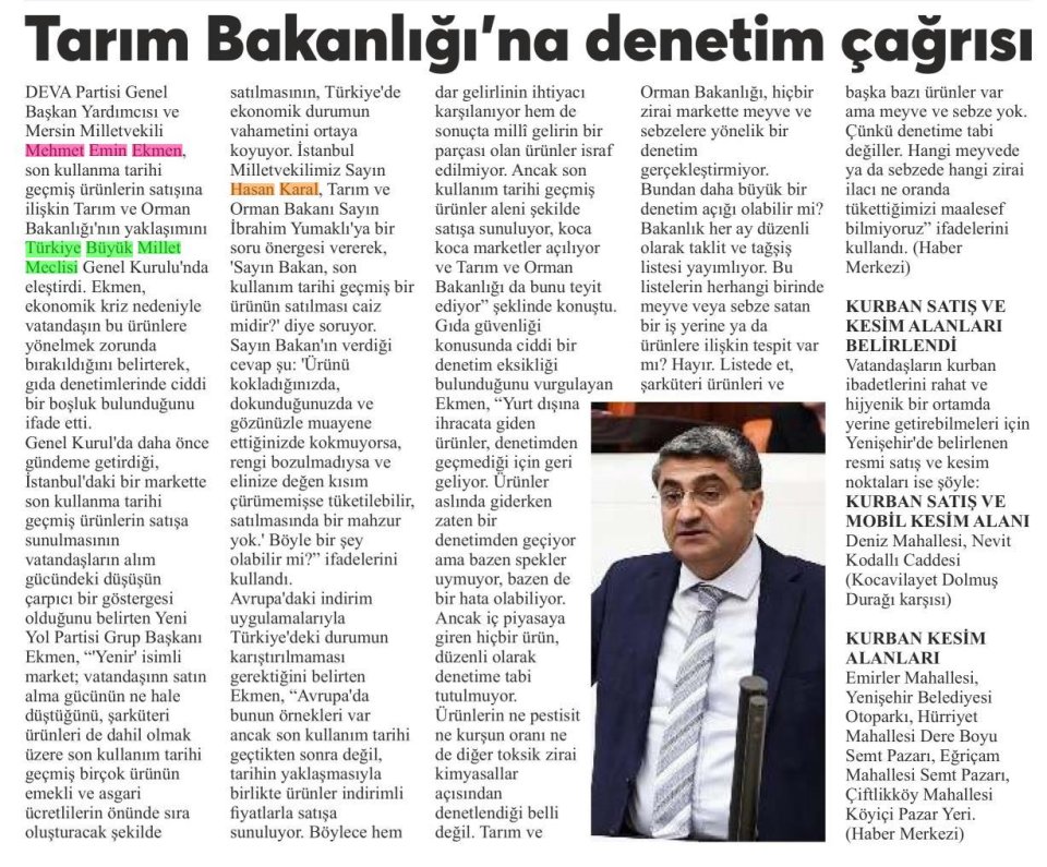 GIDA GÜVENLİĞİ TARTIŞMASI BÜYÜYOR
