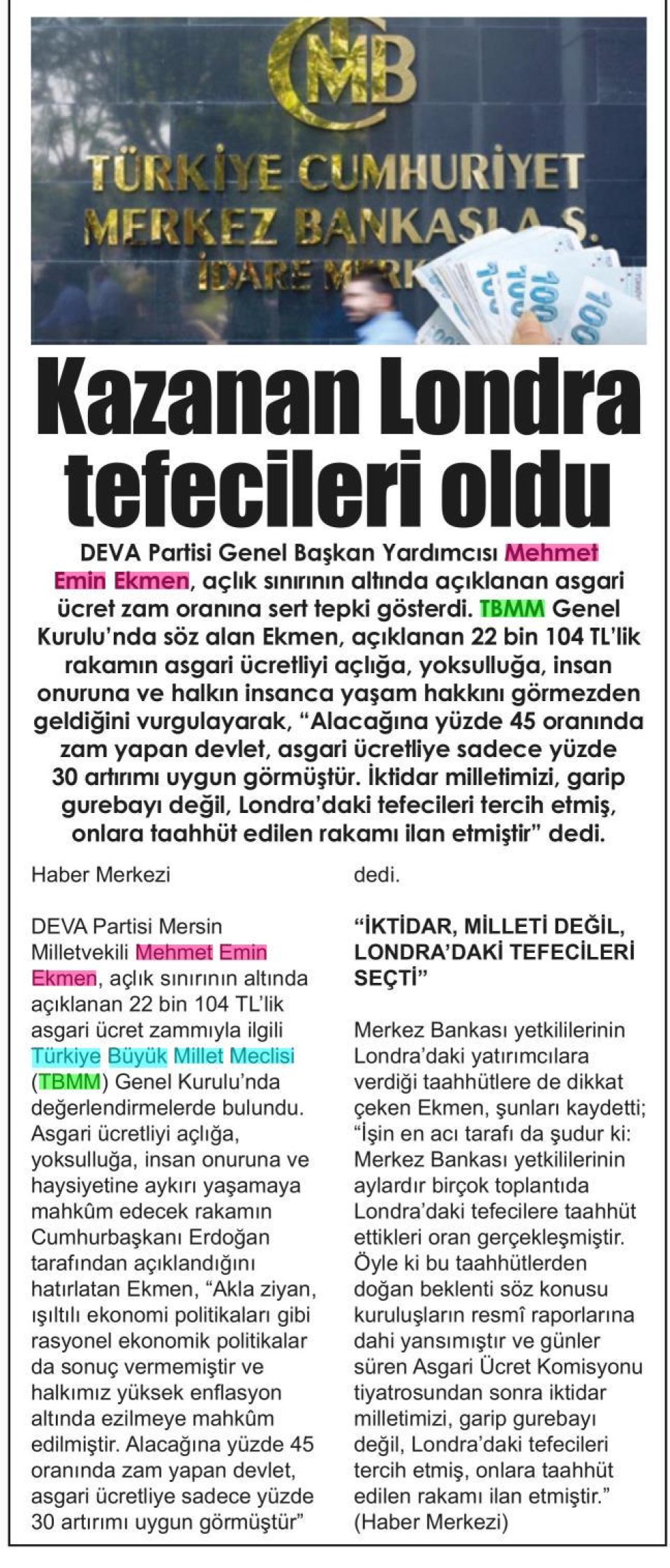  KAZANAN LONDRA TEFECİLERİ OLDU