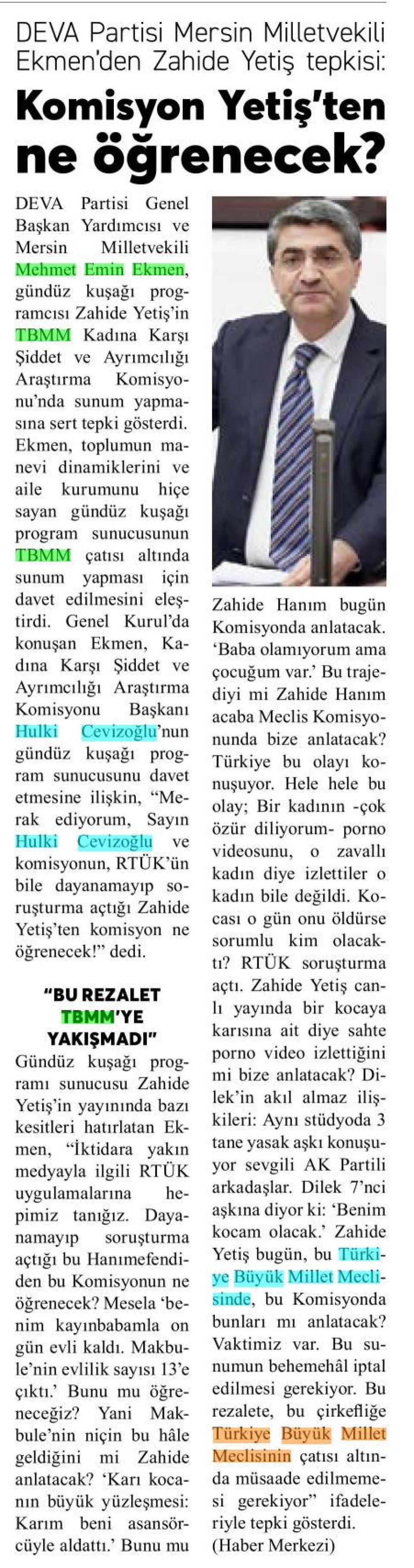 KOMİSYON YETİŞ'TEN NE ÖĞRENECEK ?