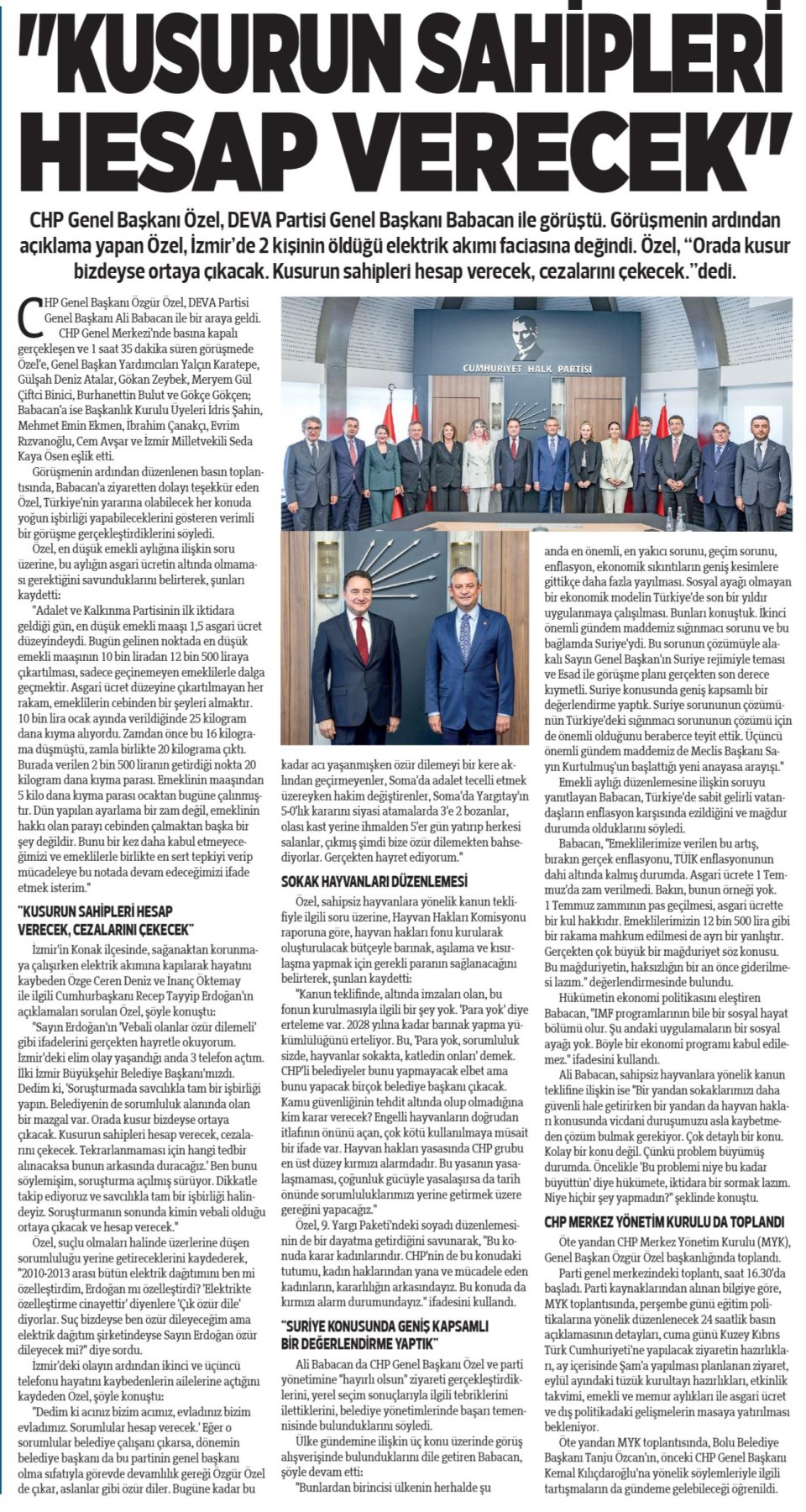 KUSURUN SAHİPLERİ HESAP VERECEK