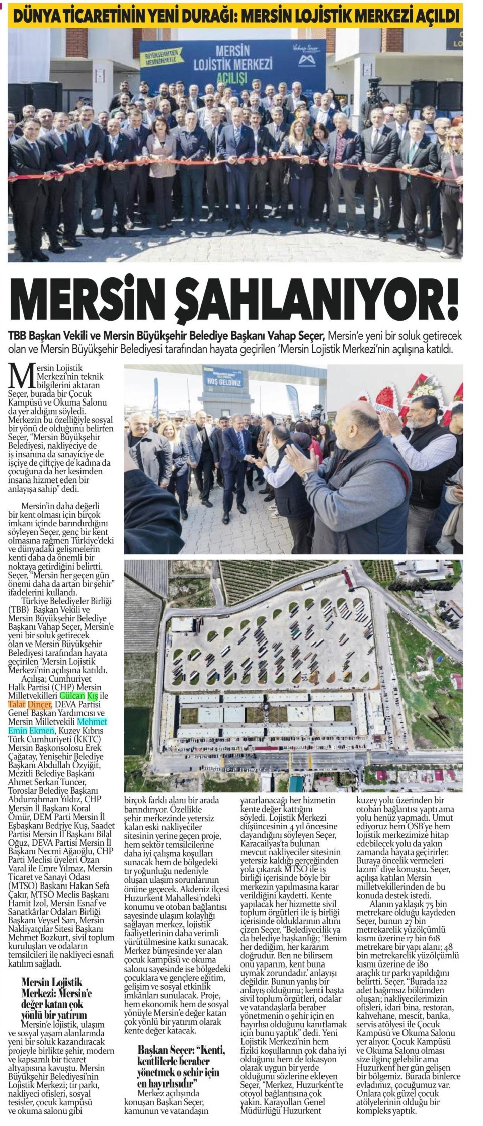 MERSİN ŞAHLANIYOR!