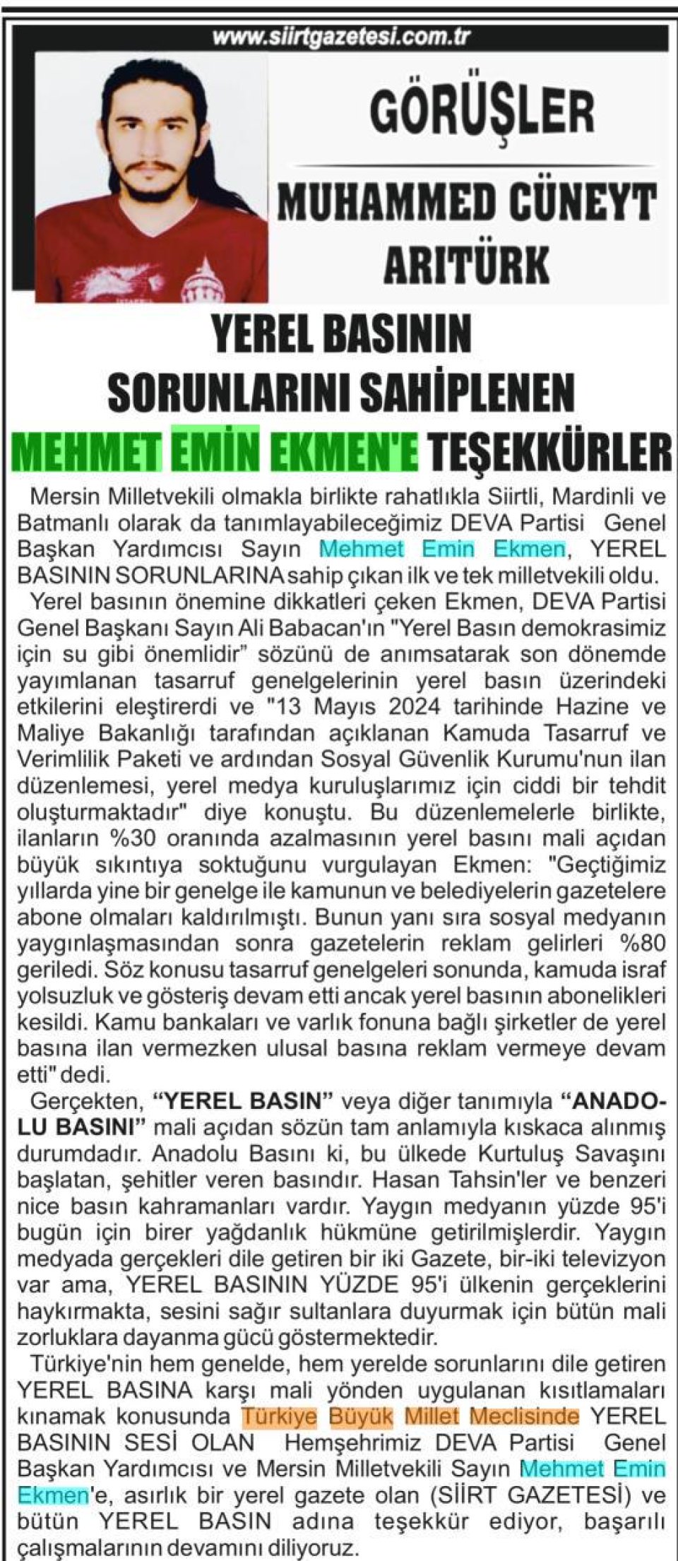 MUHAMMED CÜNEYT ARITÜRK