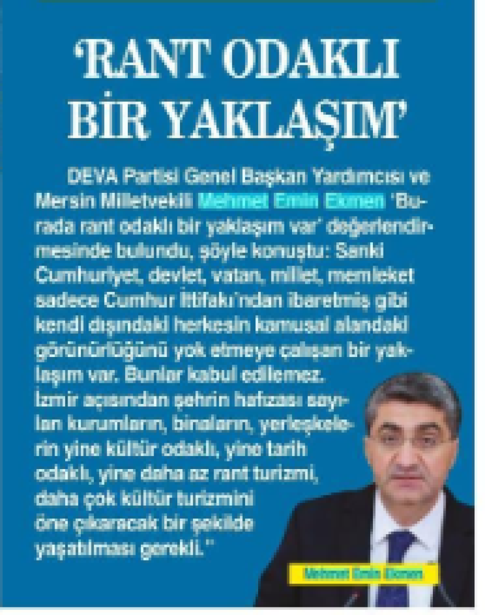 ''RANT ODAKLI BİR YAKLAŞIM''