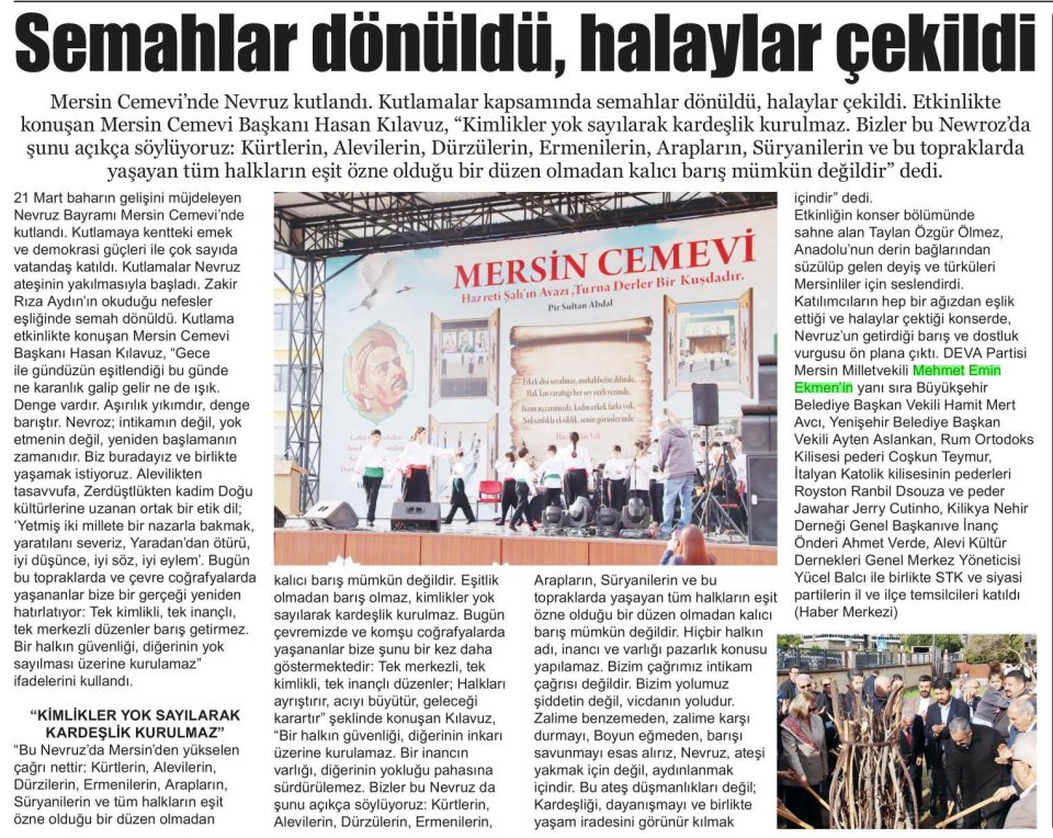 SEMAHLAR DÖNÜLDÜ, HALAYLAR ÇEKİLDİ