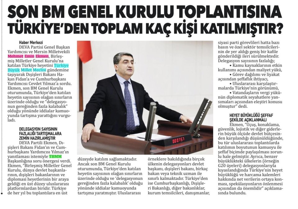 SON BM GENEL KURULU TOPLANTISINA TÜRKİYE'DEN TOPLAM KAÇ KİŞİ KATILMIŞTIR?