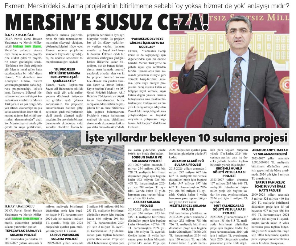 SUSUZ CEZA!