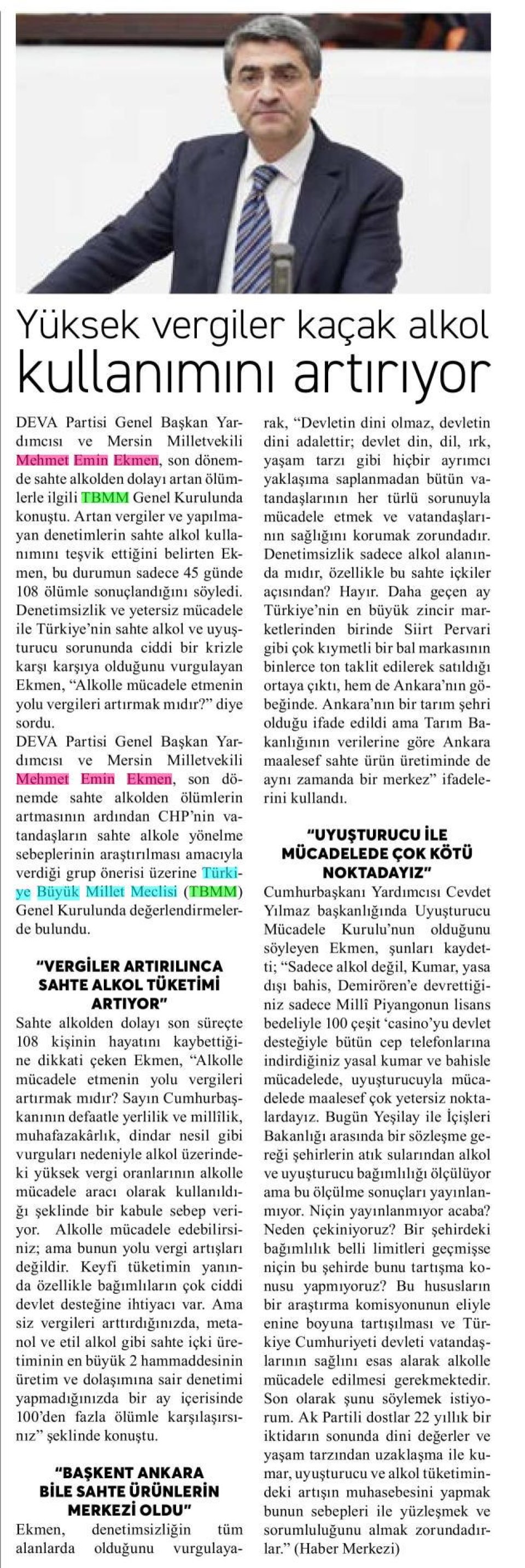 YÜKSEK VERGİLER KAÇAK ALKOL KULLANIMINI ARTIRIYOR