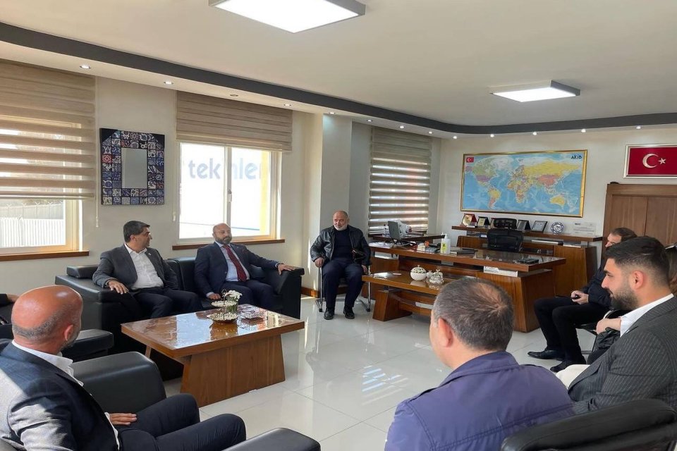 AHBİB Yönetim Kurulu Başkan Yardımcısı ve İş İnsanı Pırlanta Bakliyat sahibi Hüseyin Tekin Ziyareti