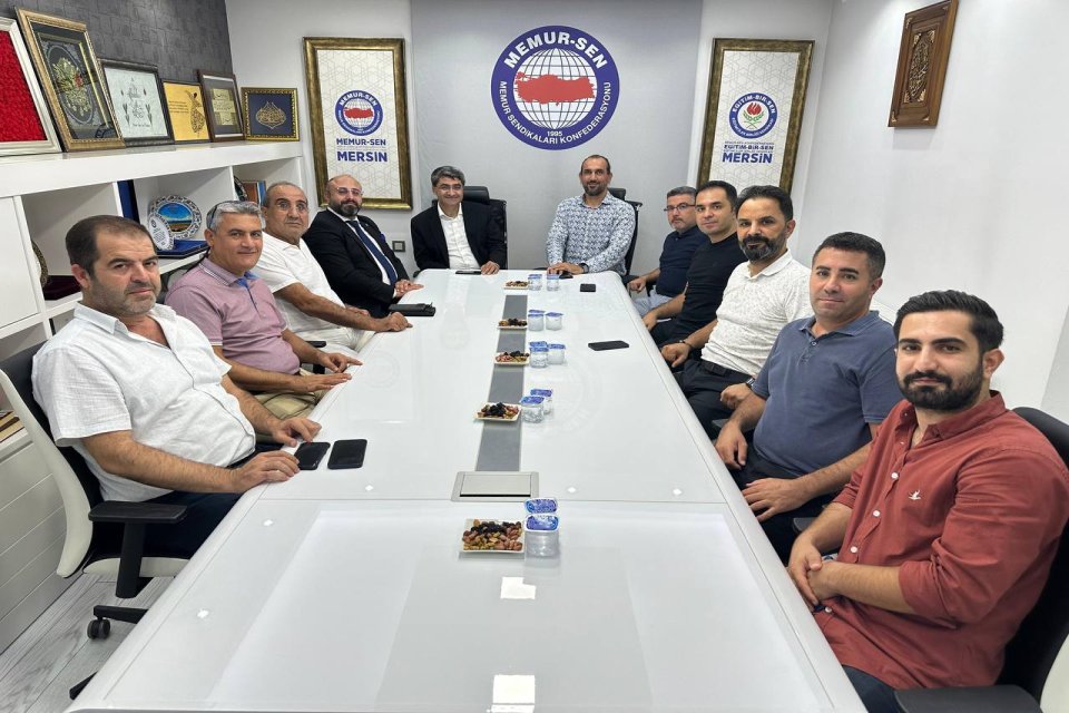 MemurSen Mersin Şube Başkanı Abdulla Çelik ve yönetimini ziyaret ettik.