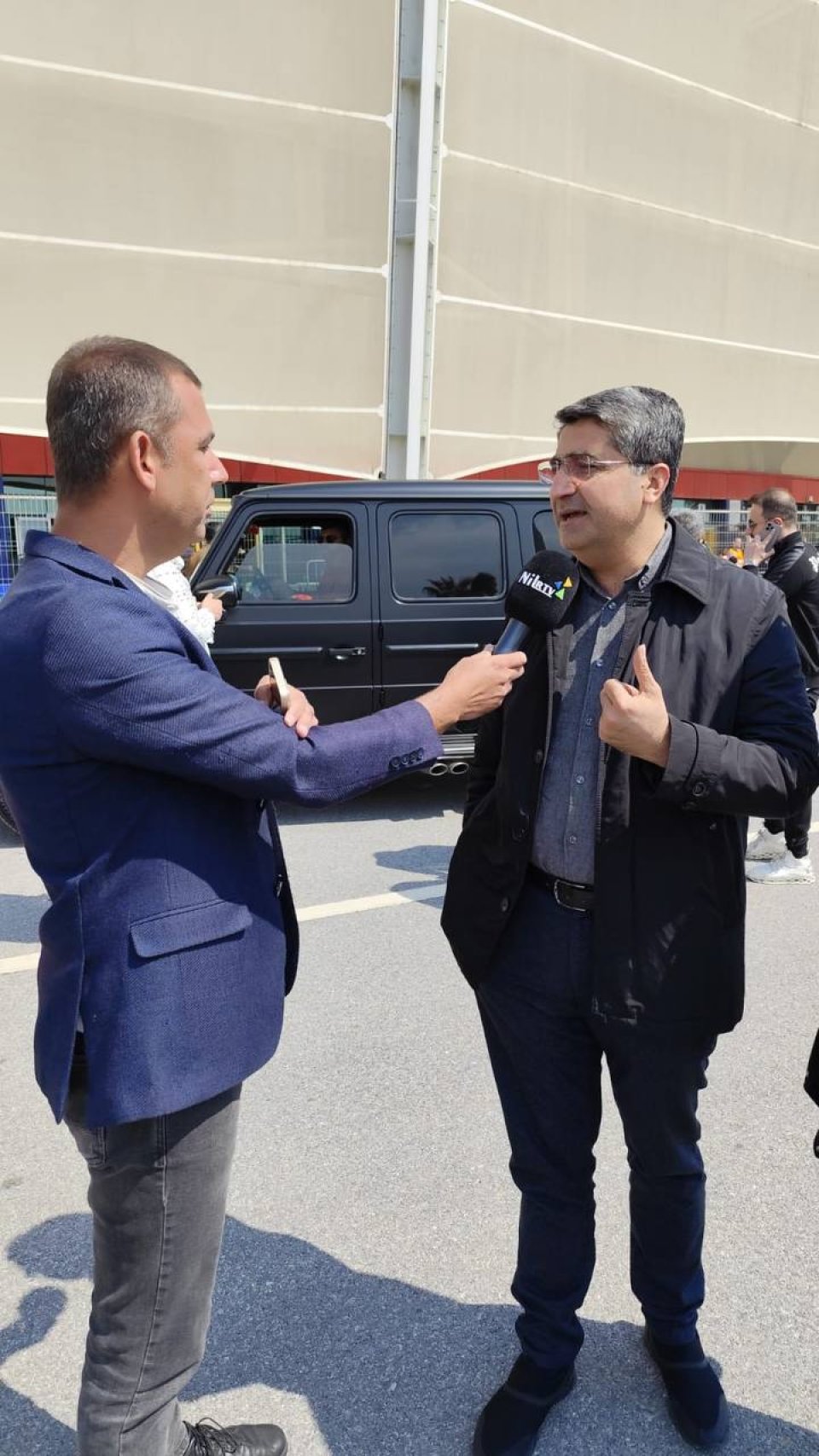 Mersin Stadyumunda Nil Tv’ye röportaj verdim. Kendilerine teşekkür ederim.