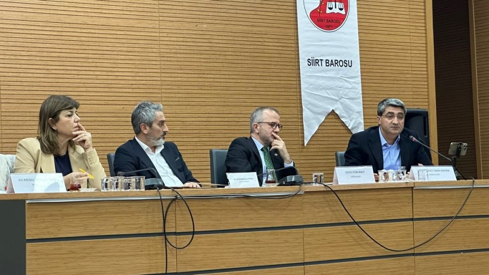 Siirt Barosu’nun düzenlediği ‘Barışın Dünü ve Bugünü’ panelinde süreci konuştuk