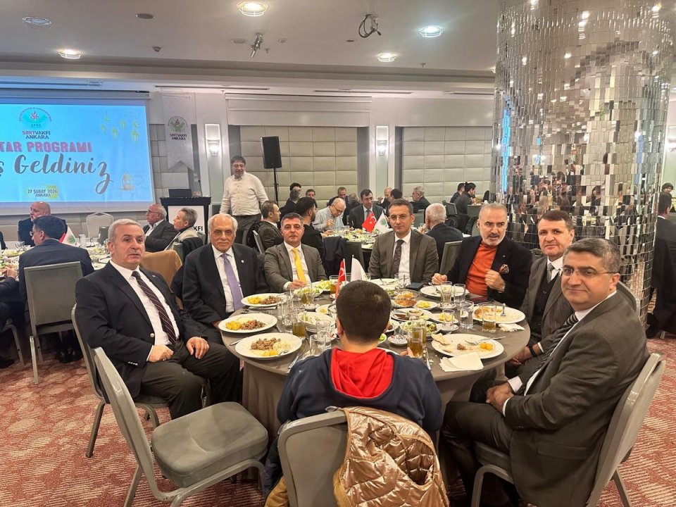  Siirtliler Vakfı Ankara şubesinin iftar programına katıldık