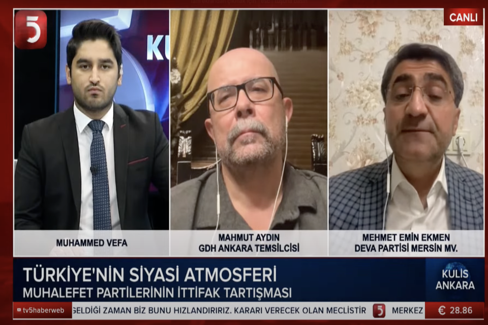 TV5'de Ali Ekber Mete'nin sunduğu Kulis Ankara programına konuk oldum.