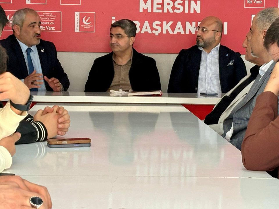 Yeniden Refah Partisi Mersin İl Başkanı Selahattin Cengiz ve yönetimine hayırlı olsun ziyareti gerçekleştirdik.
